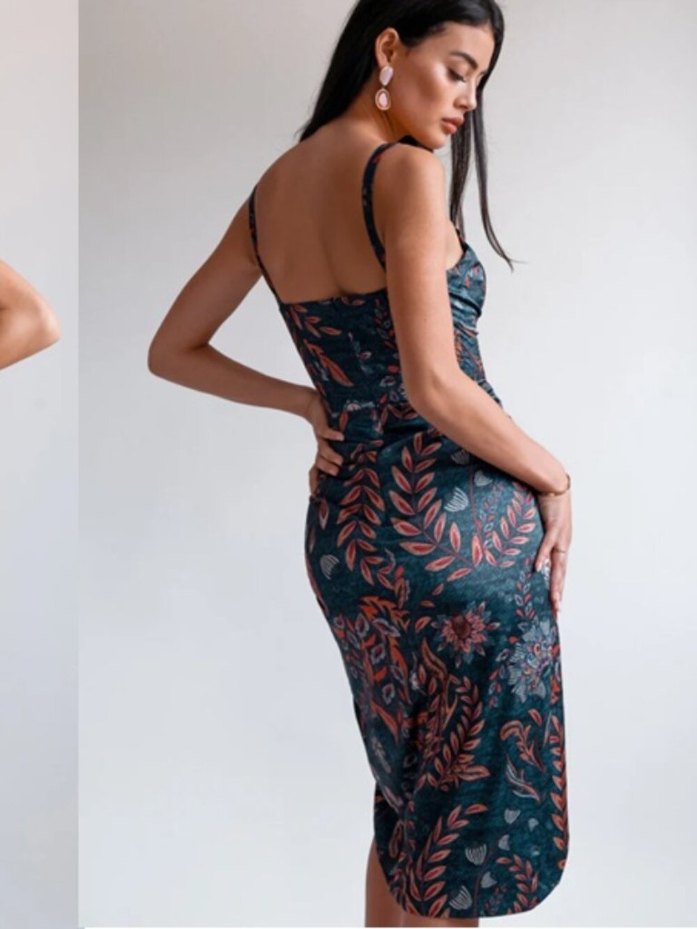 Averie Floral Bustier Midi Dress | Women's Medium | Never Worn - Picture 7 of 8